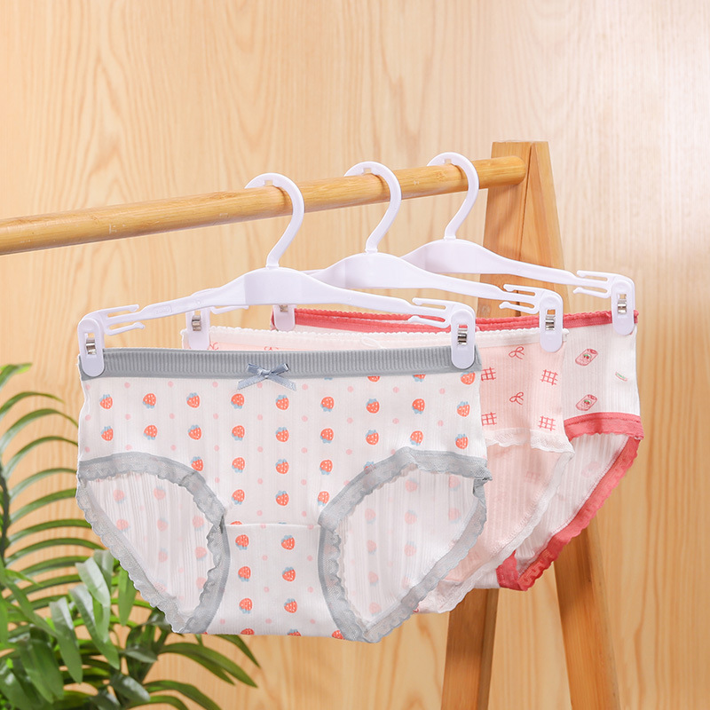 内衣架文胸服装店衣架塑料批发文胸衣挂内裤裤架开口大钩内衣衣架产品图