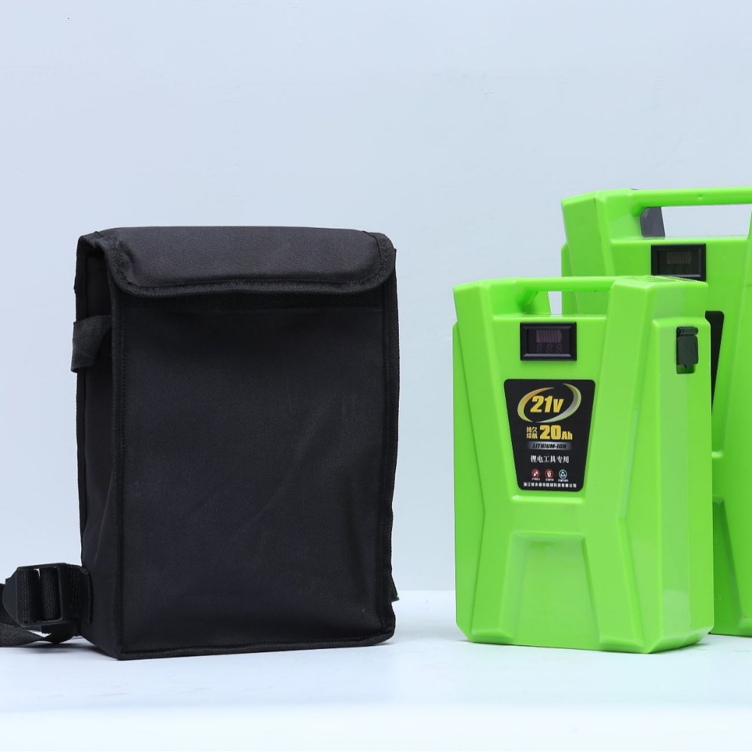Wholesale of 21V and 36V backpack lithium batteries with casing and 24V large-capacity backpack batteries for garden tools Application Scenario