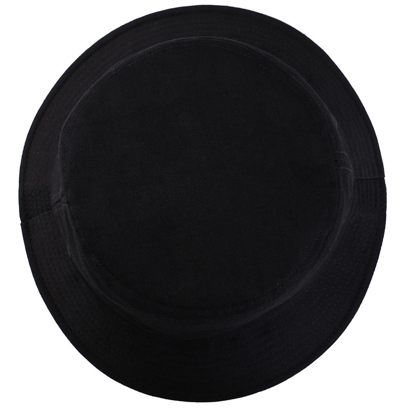 Fisherman's hat, simple outdoor hiking, parent-child bucket hat, men's solid color smooth plate pure cotton basin hat, women's details Picture