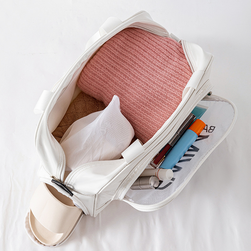 炫彩镭射防水干湿分离斜跨单肩包短途差旅游泳健身沙滩手提收纳包产品图