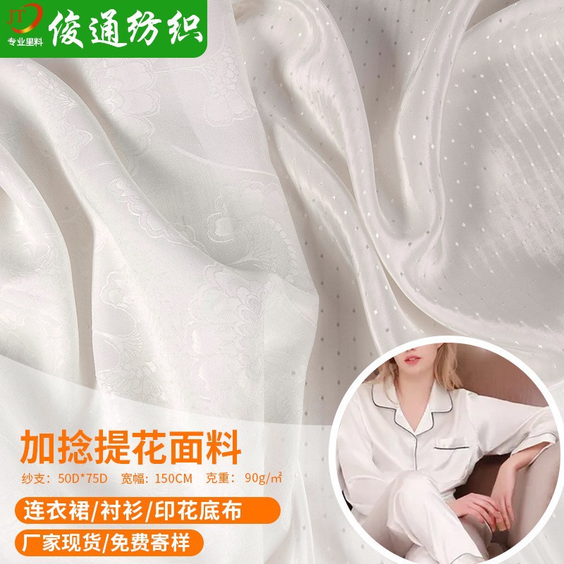 提花里布/枕巾牛津布/宋锦/醋酸布料/中国风服饰产品图