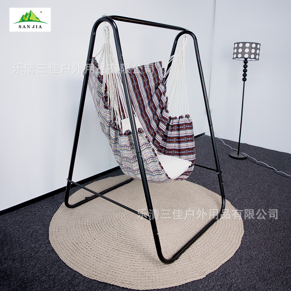 Outdoor thickened hammock, student swing, essential for dormitories, comfortable for home use, lazy college student dormitory hanging chair Specification image
