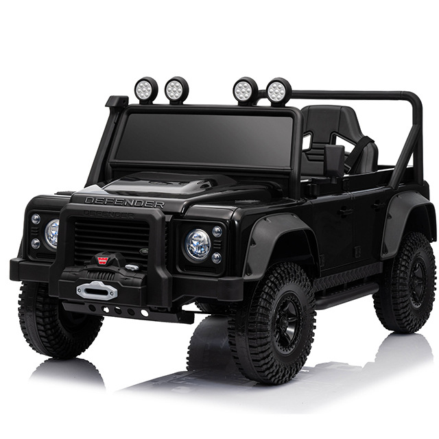 新款许可路虎卫士儿童电动车四轮带遥控汽车可坐小孩可摇摆玩具车细节图