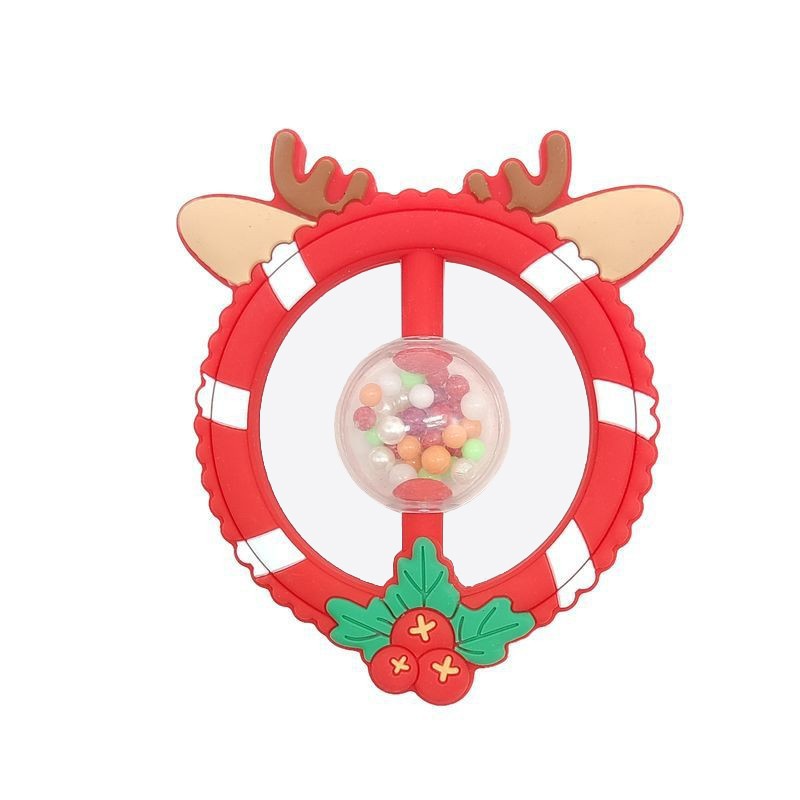 婴儿玩具/发光沙锤/果壳饰品/玩具节奏盒子/果壳疗愈白底实物图