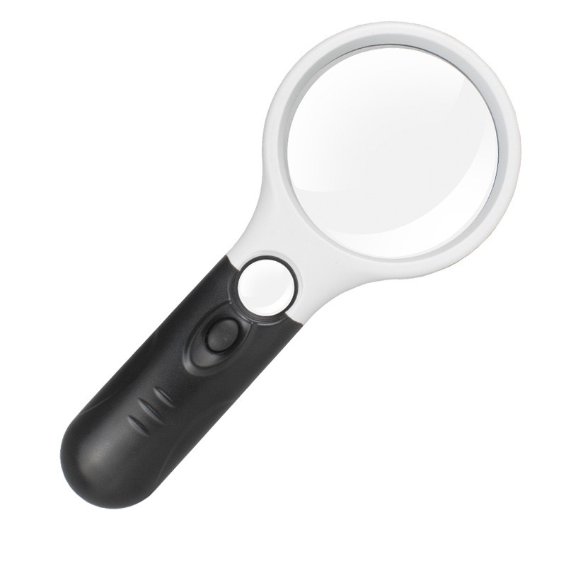 The new best-selling 6902ABLED dual-light magnifying glass, handheld strap master lens, two magnification illumination magnifying glasses details Picture