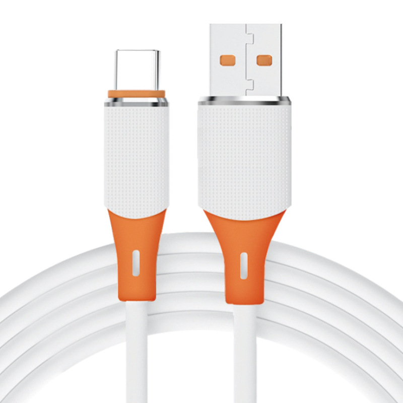 This is a fully compatible liquid true silicone charging cable for Apple 15 data cable, USB dual Type-C super fast charging 6A Item Picture