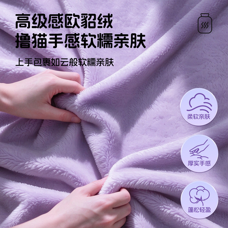 Water-filled hot water bag, cartoon and cute for warming the belly, explosion-proof hot water bag, hot compress hand warmer, skin-friendly rabbit flu-like foot warmer Specification image