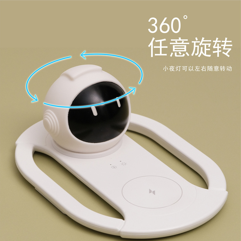 The cross-border super fast charging wireless charger and night light 2-in-1 is suitable for Apple Android general mobile phone charger M141 Application Scenario