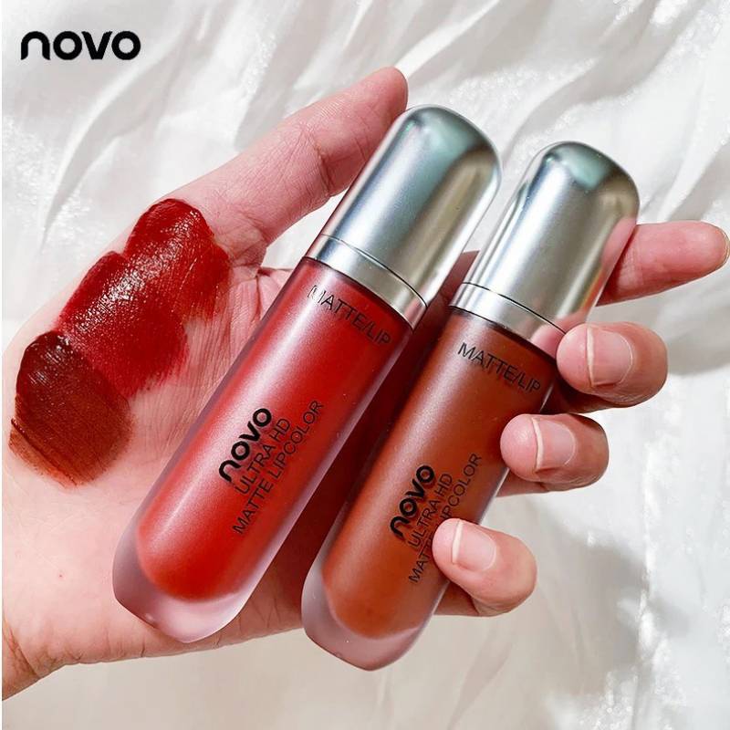 Color fuente de maquillaje fábrica ODM/OEM personalizado capibara rojo labio glaseado aqua espejo brillo labial - 4