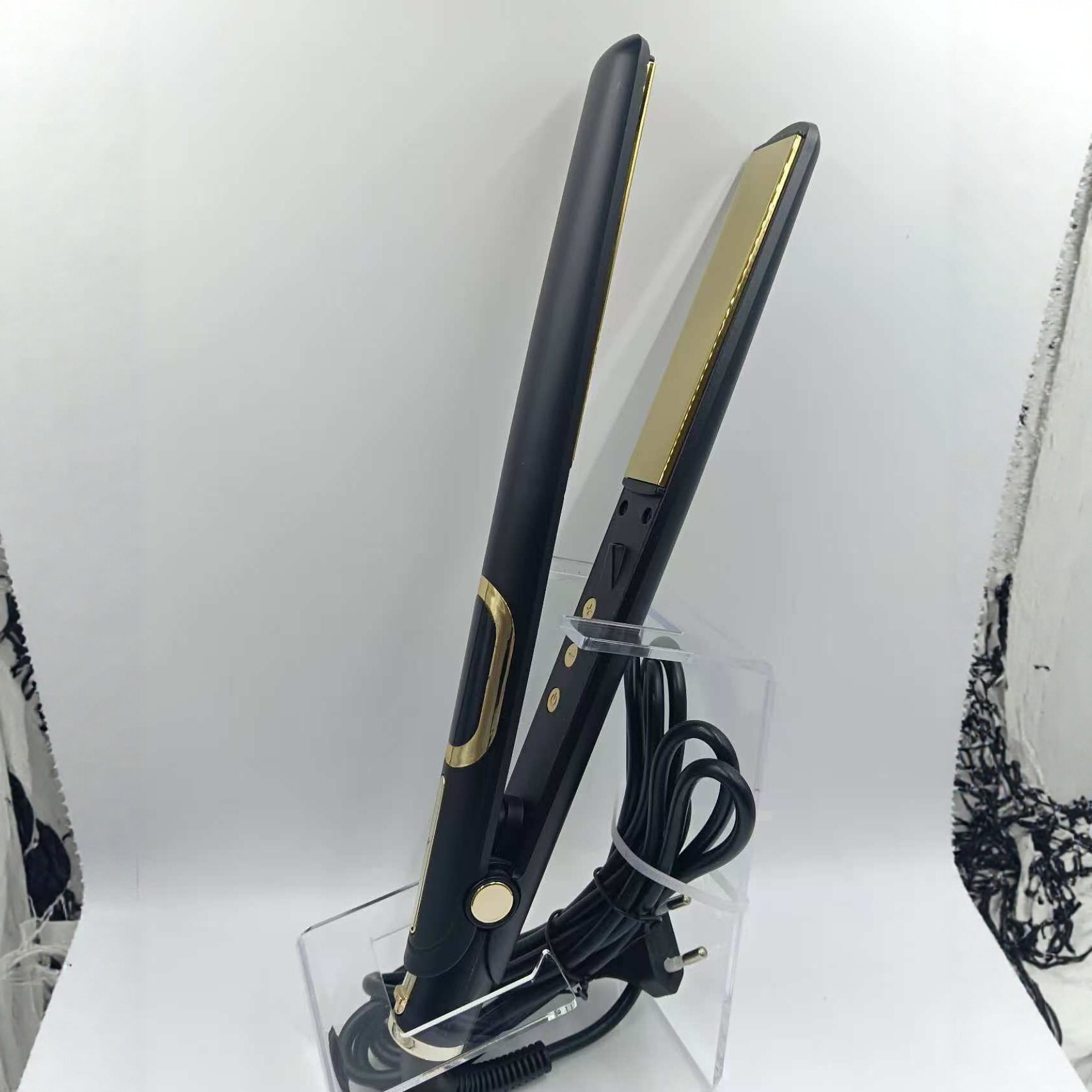 跨境爆款负离子直卷两用夹板陶瓷电夹板护发不伤发家用美发神器产品图