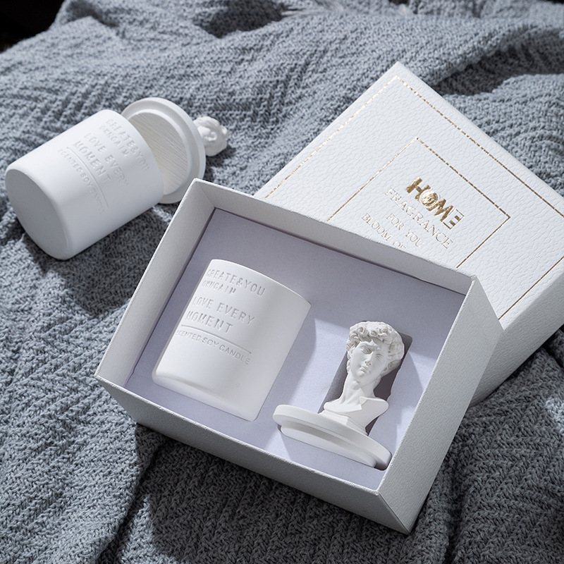雕像精油香薰蜡烛大豆蜡香氛蜡烛创意伴手礼节日礼盒套装批发细节图