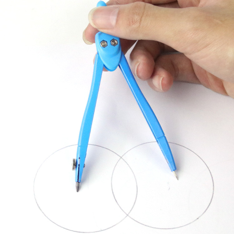 Yalong Cross-border Classical 3-color student metal compass, zinc alloy material compass, for geometric drawing Item Picture
