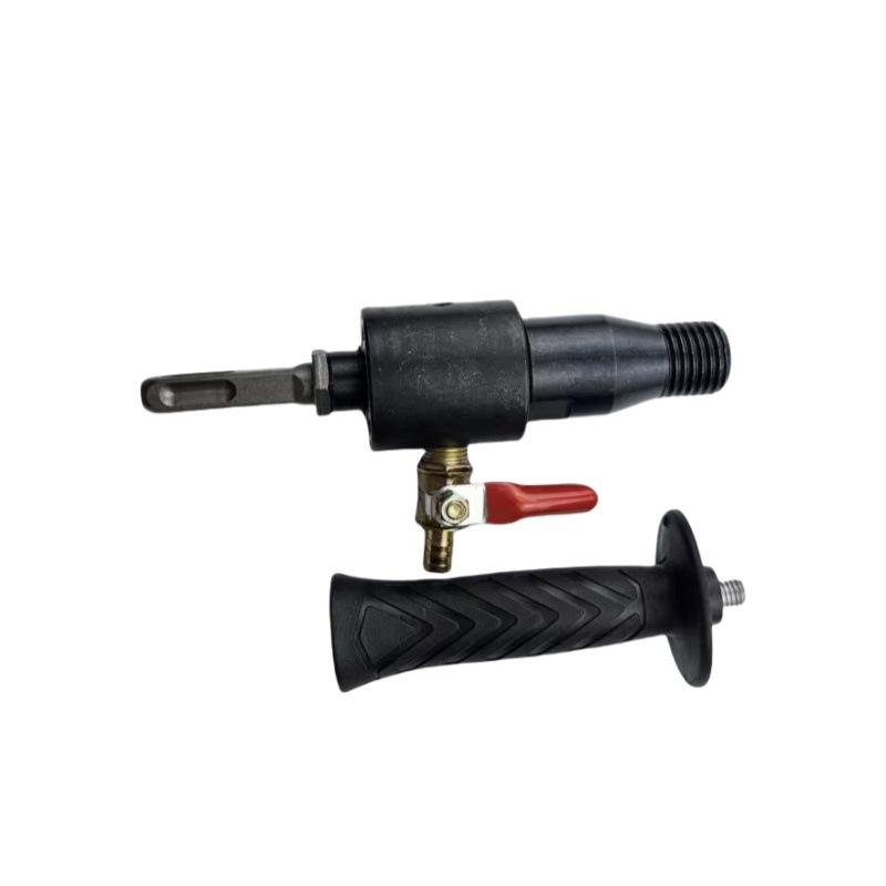 Electric hammer water injector connection rod, electric drill to water drill water filling device, electric hammer to water drill conversion head connection tool Application Scenario
