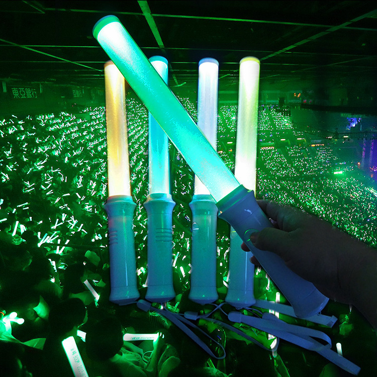 现货供应双按键15色发光棒 一件代发 出口品质 可加印LOGO细节图
