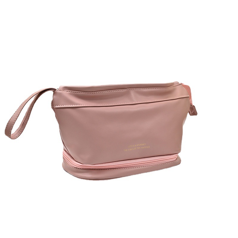 Cosmetic bag with high appearance level, portable and hand-held skin care and cosmetics storage bag, large capacity, high-end feel, cloud shape Item Picture