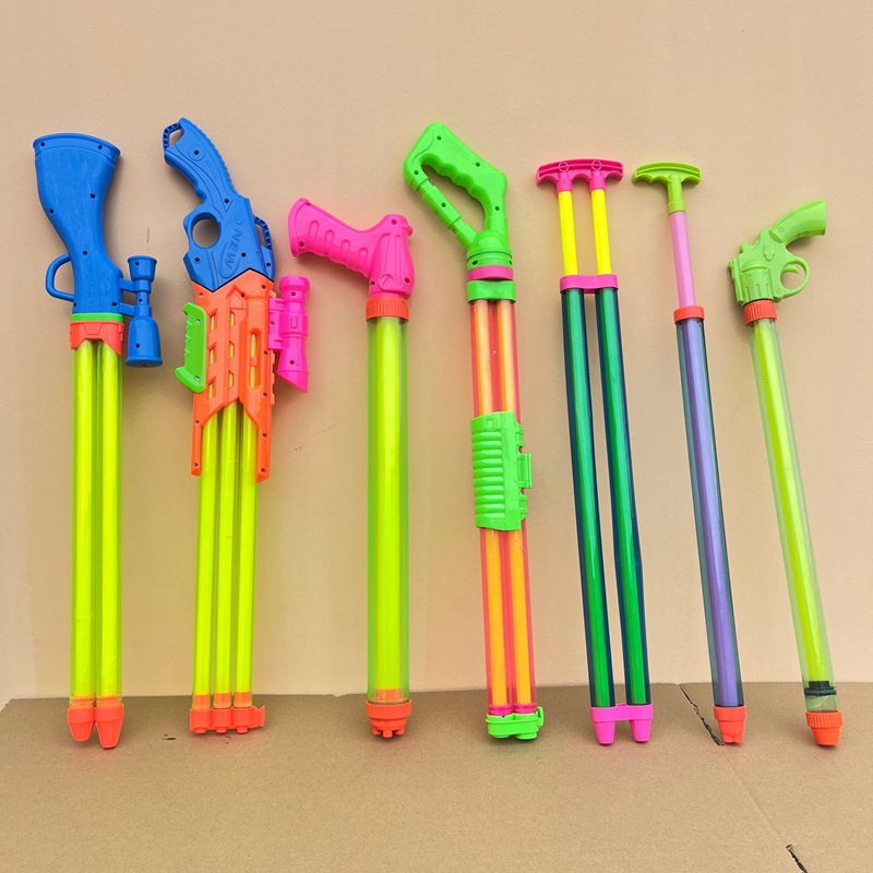 儿童玩具水枪抽拉式呲水枪漂流沙滩戏水玩具地摊景区热卖水抽批发