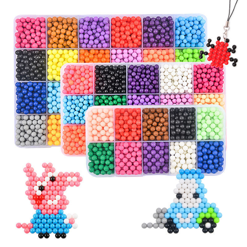 Water spray bead puzzle, kindergarten gift, handmade puzzle, magic bead, educational children's toy, customized for girls Item Picture