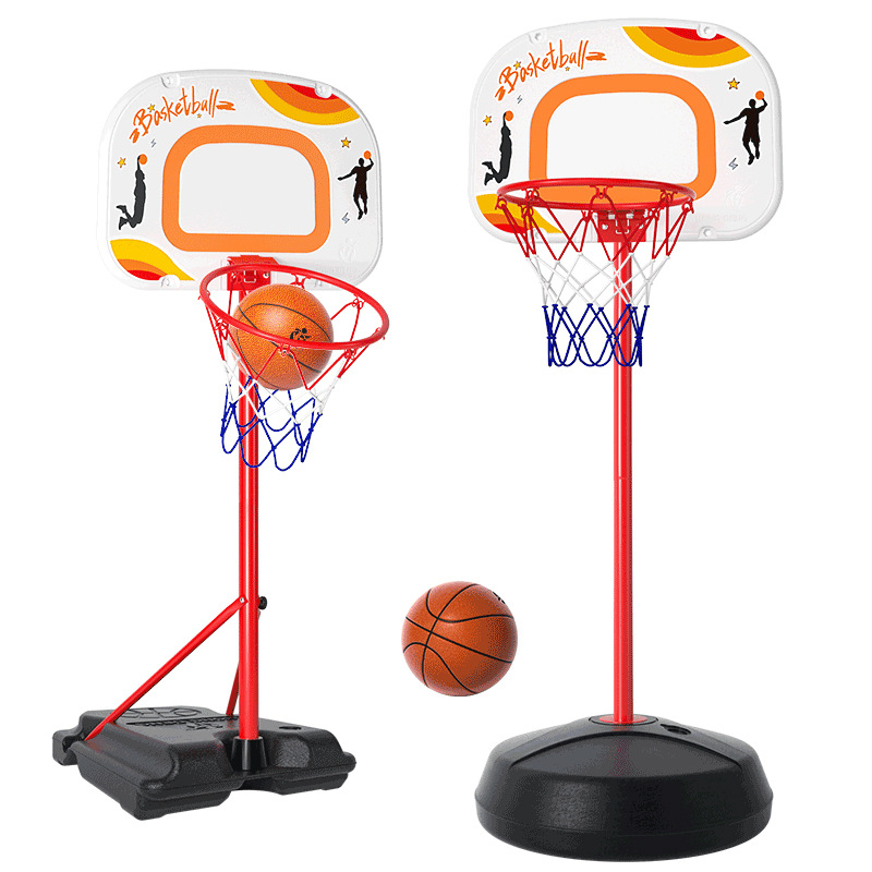 Children's basketball hoop, shooting stand, household toys, indoor ball games for kids, adjustable and movable, outdoor basket for boys Item Picture