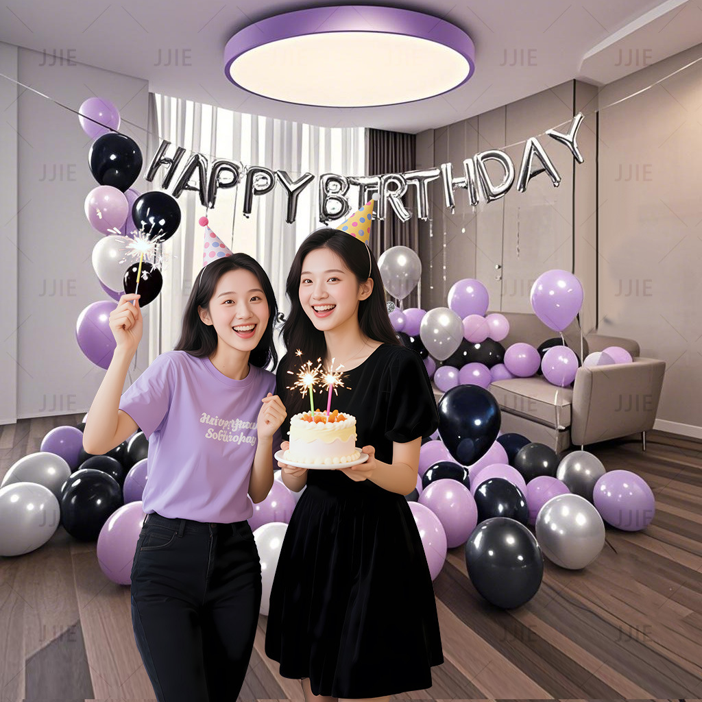 生日快乐气球装饰品套装氛围感道具背景墙布置场景男朋友派对套餐产品图