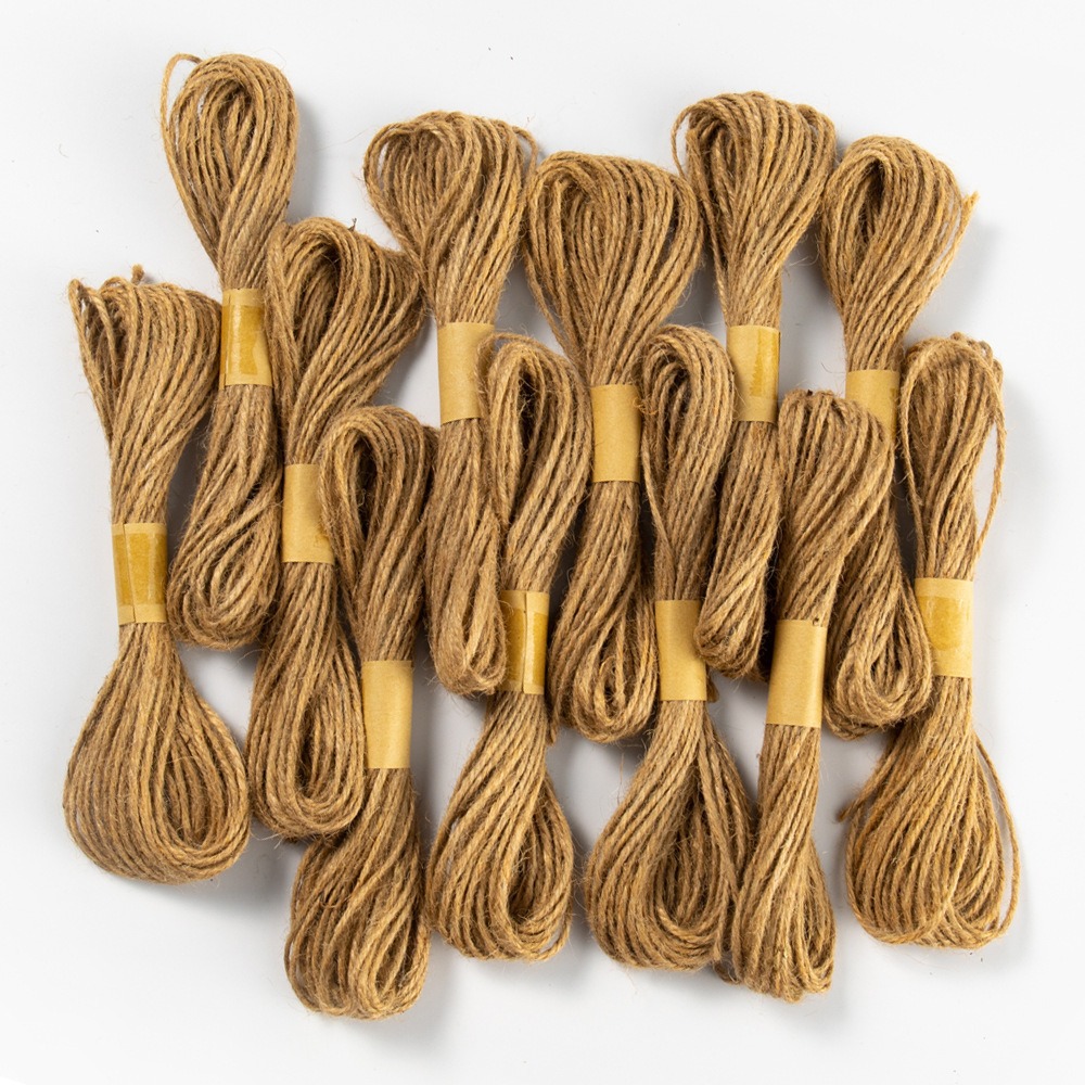 细麻绳10米黄麻绳包装吊牌绳圣诞礼品DIY手工编织照片墙装饰现货