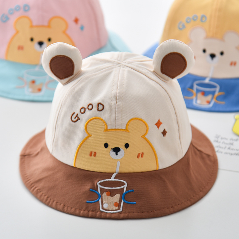 宝宝帽子春秋款新款夏季儿童防晒帽婴幼儿可爱超萌男童女童渔夫帽产品图