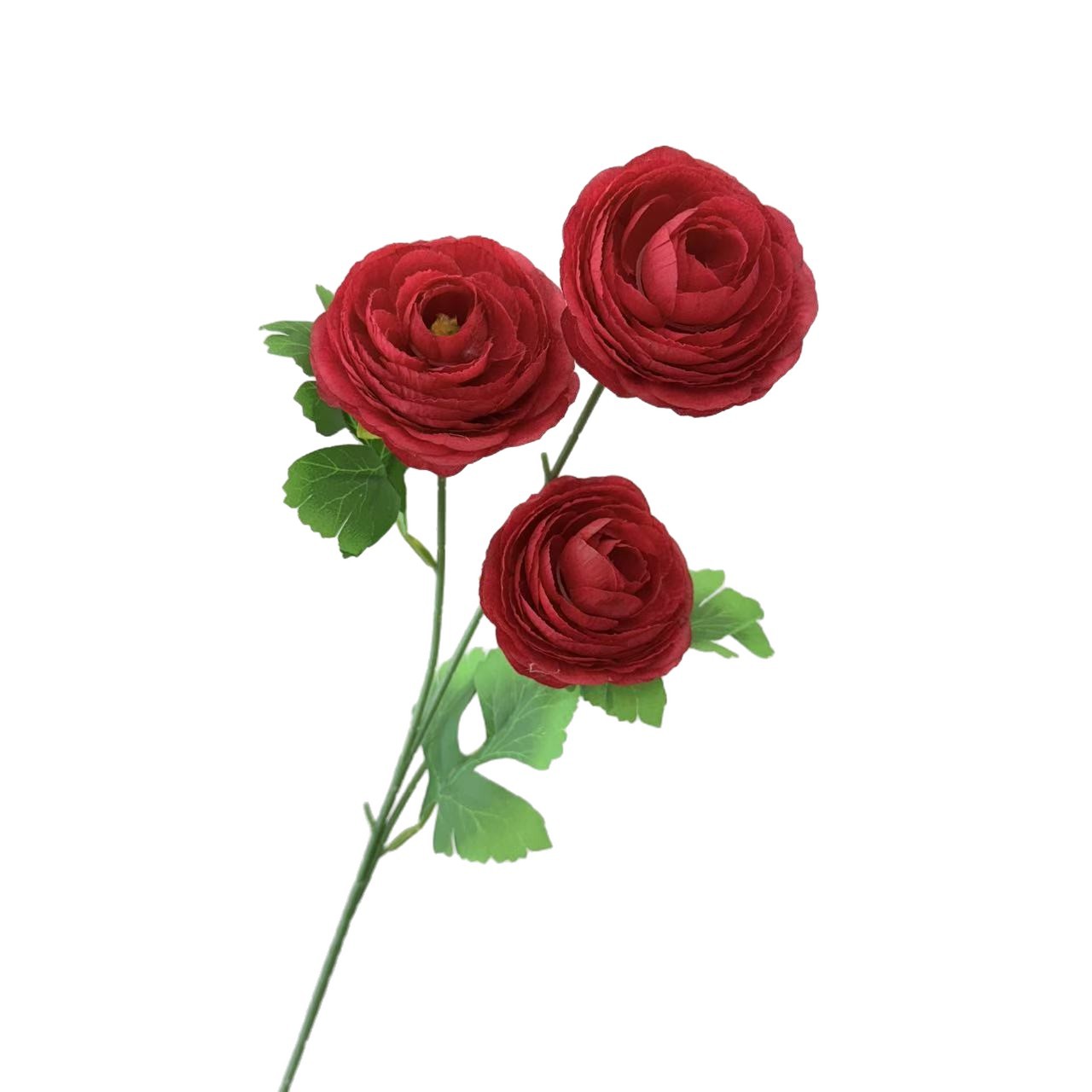 渐变3头千层露莲仿真花茶玫洋牡丹花艺软装假花千层牡丹厂家批发白底实物图