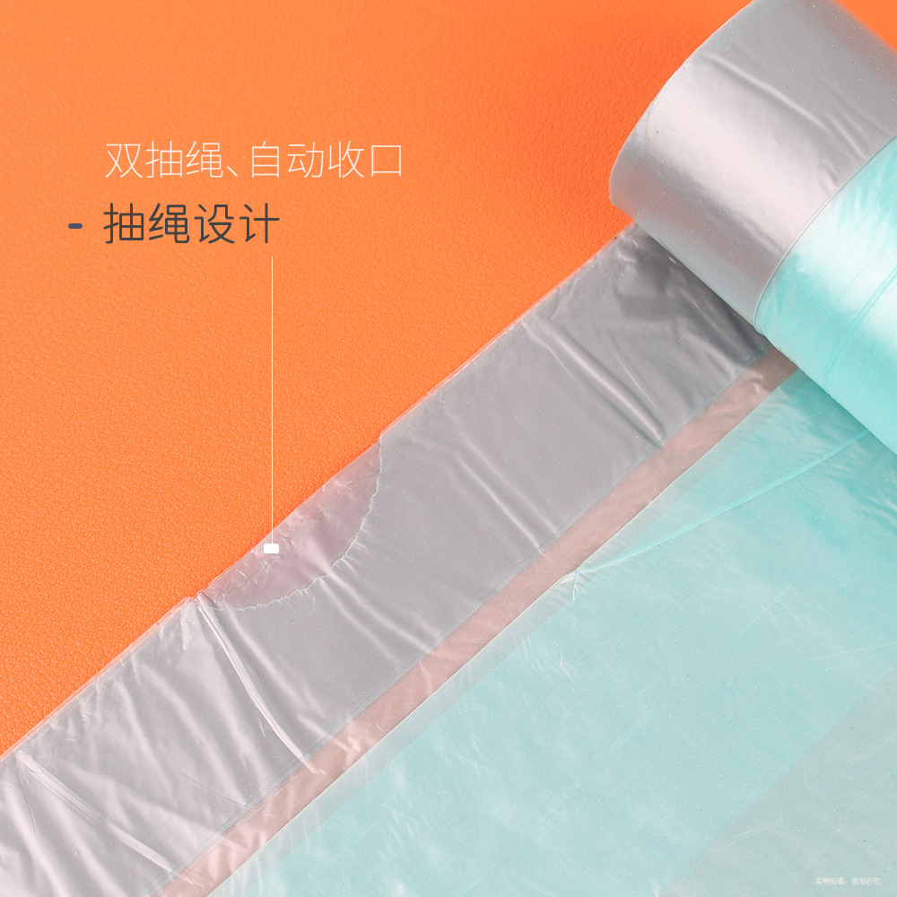 垃圾袋/手提垃圾袋/抽绳垃圾袋/背心垃圾袋45×50/抽拉垃圾袋细节图