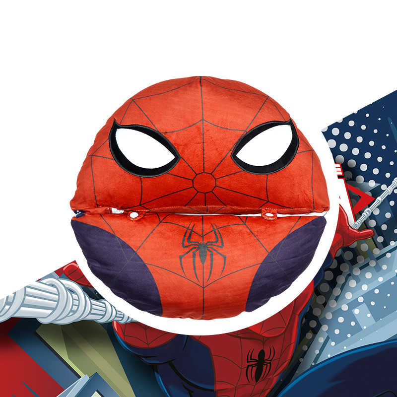 Spider-man throw pillow sleeping bag, size print, children's customized cross-border cartoon storage, children's style, trendy cartoon Specification image