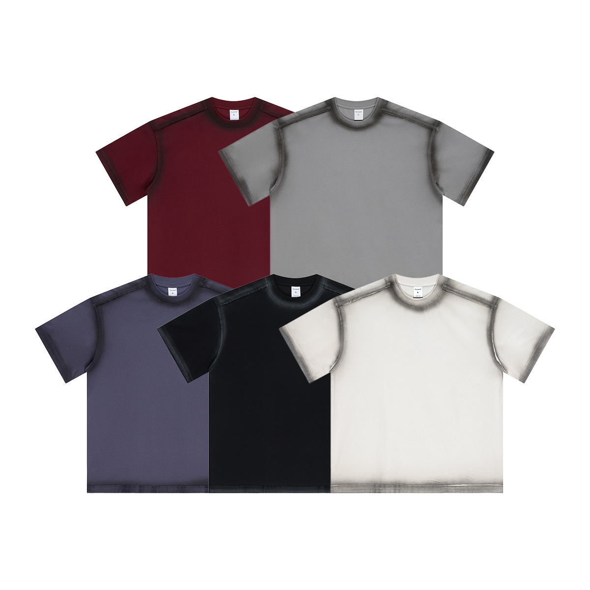 t恤男士短袖潮流/衣服男士半袖潮牌/服装男短袖韩版/T恤/T恤尾货白底实物图