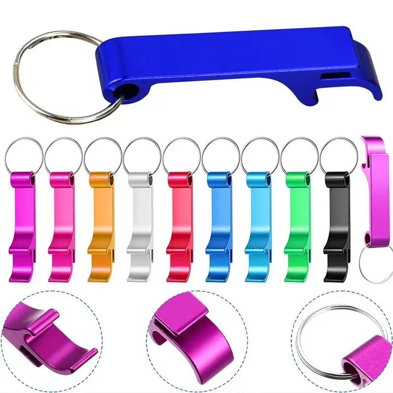 Multi-functional aluminum alloy beer bottle opener, keychain, portable can opener, portable bottle opener wholesale Specification image