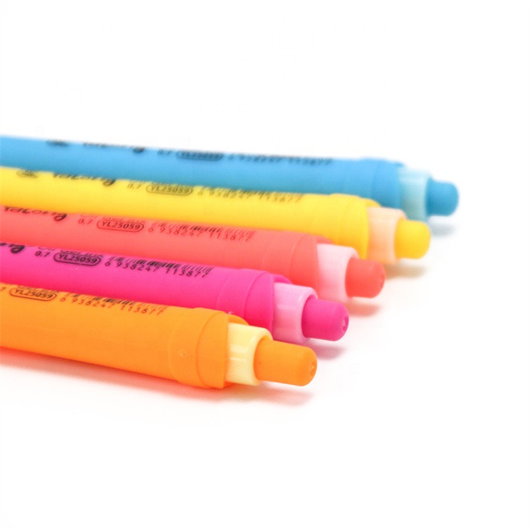 Promotional semi-gel pens, school and office ballpoint pens, high-quality silicone pen barrels, new design of medium oil pens and stationery Item Picture