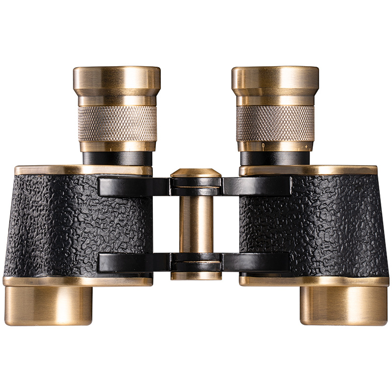 Mauser 8X24 Cowhide Packaged Red Bronze Bronze Low-Light Visible High-Definition Coordinate Distance Measuring Vintage Binoculars Item Picture