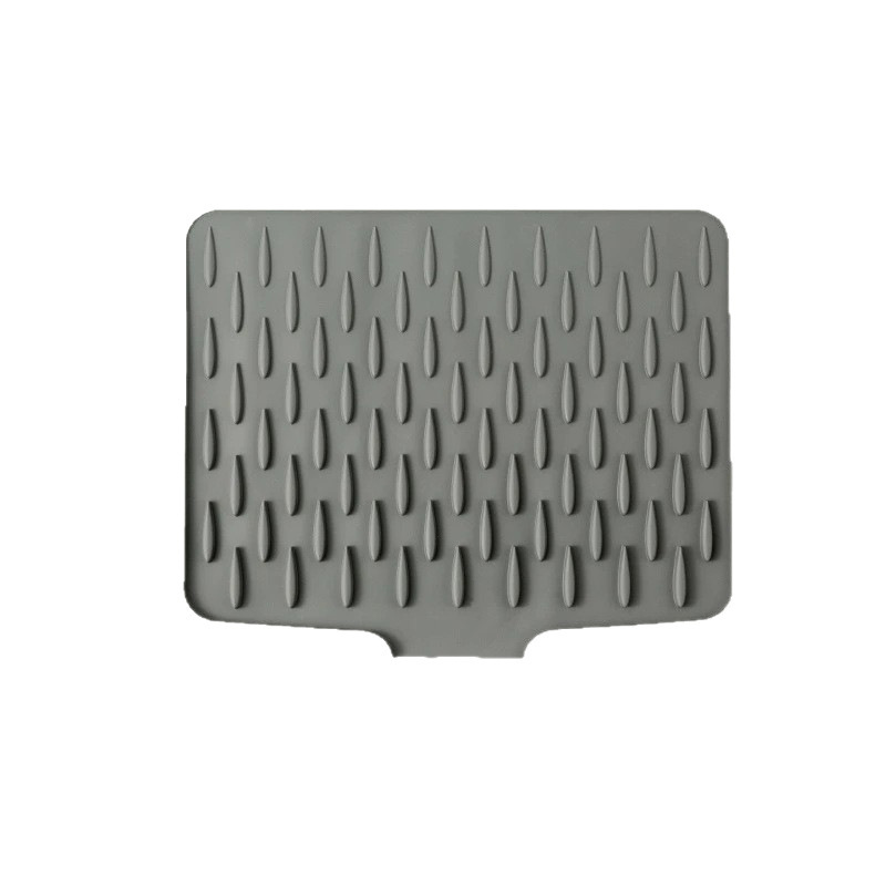Silicone water-draining pad for countertop slope, kitchen heat-resistant and heat-insulating pot pad, thickened countertop pad, anti-slip cutting board fixing pad Item Picture