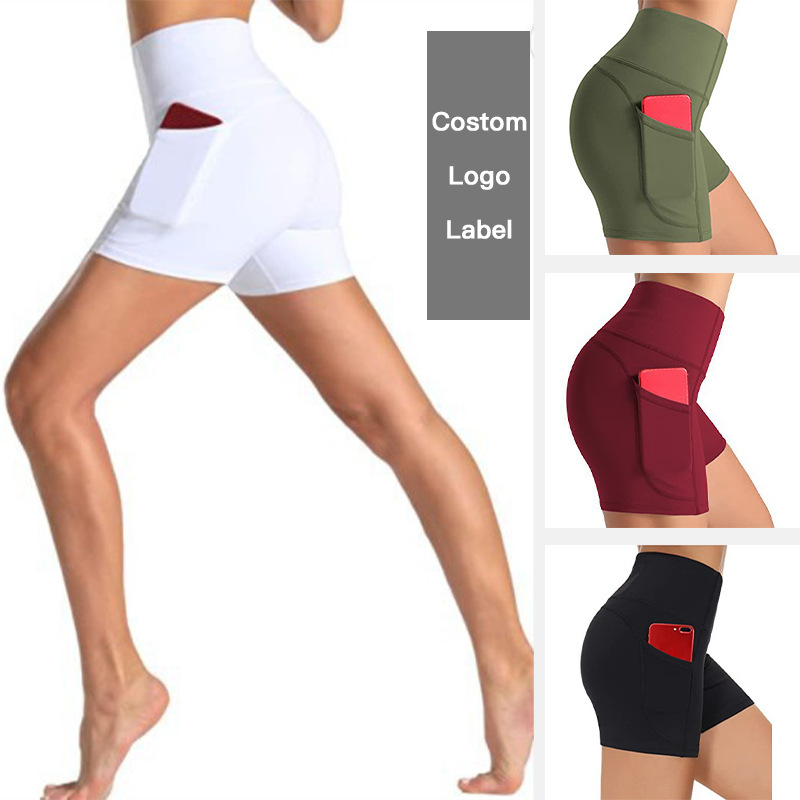 跨境亚马逊速卖通2024夏季新款时尚百搭高腰提臀紧身收腹打底短裤