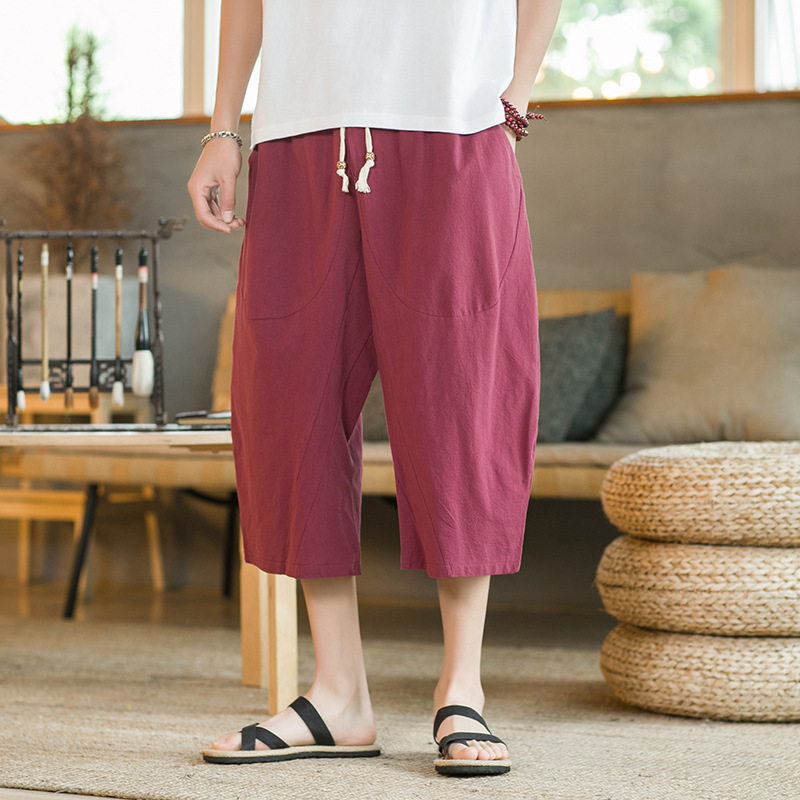 男式沙滩裤实物图