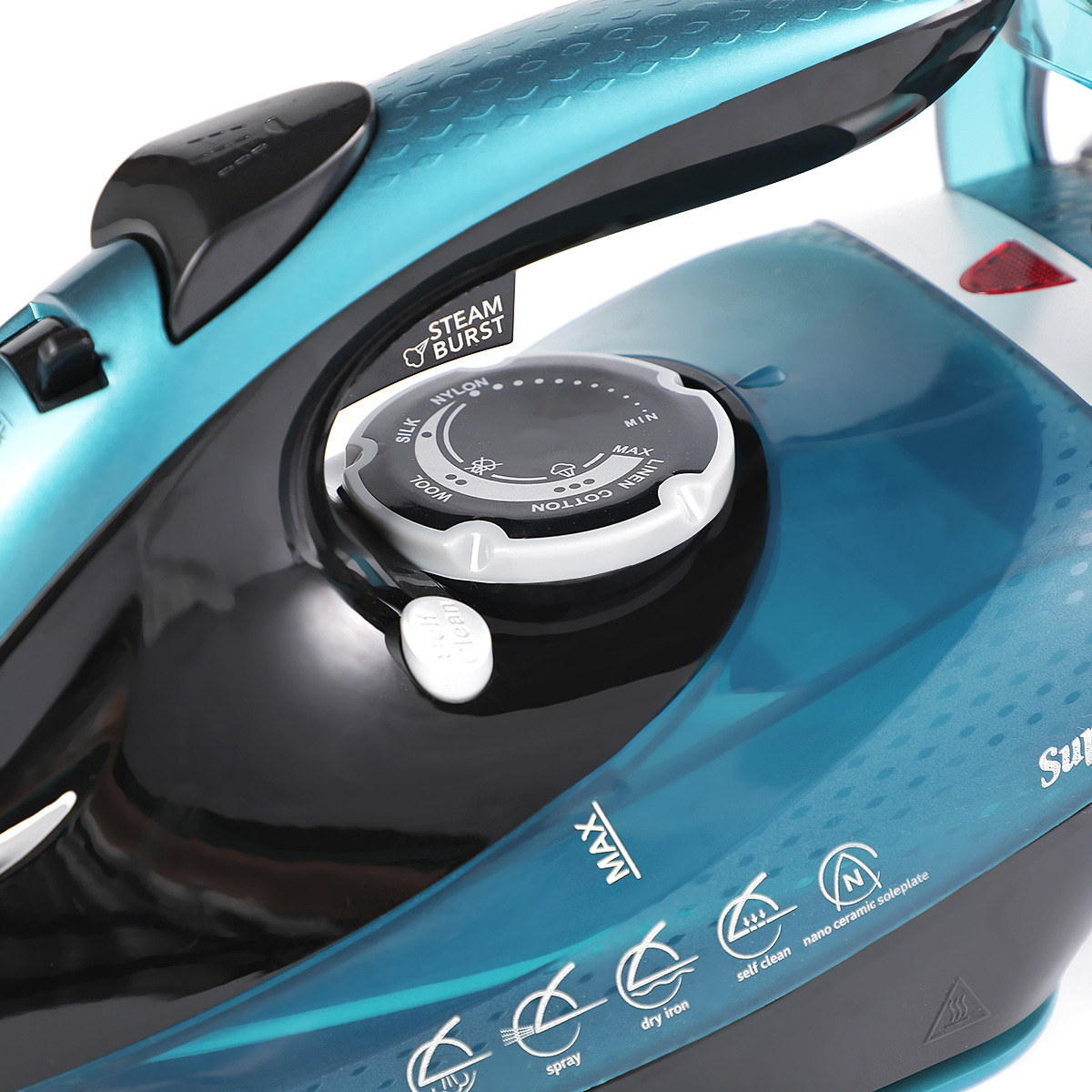 Super Crest European Standard Cross-border Household Steam Iron Portable Ironing Machine High-power Electric iron Specification image