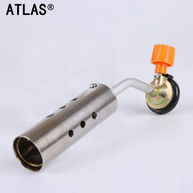 2408 stainless steel flamethrower head, clamp-type gas cylinder igniter, household burning pig hair flamethrower flame gun head accessories