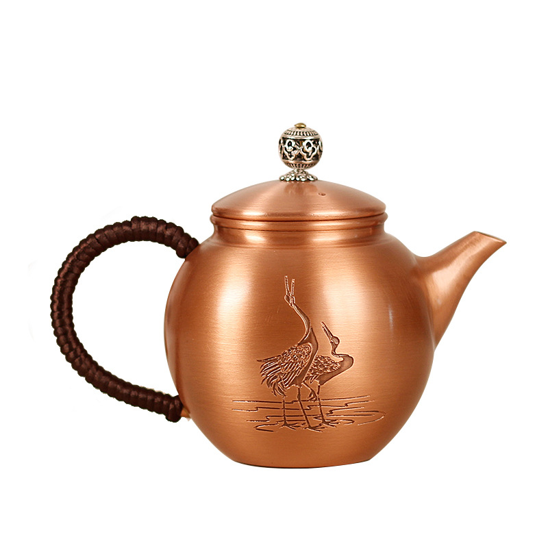 يستخدم أبريق الشاي النحاسي الرملي في إعداد غلايات الشاي باستخدام مرشِّحات Item Picture