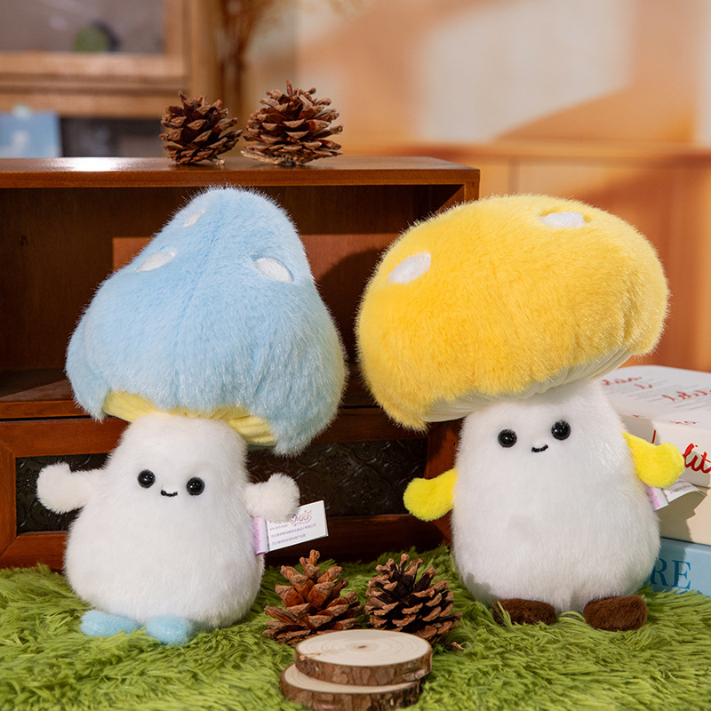 A new 8-inch claw machine doll, a trendy and fashionable ins mushroom plush toy, is a companion and comfort doll for girls Application Scenario