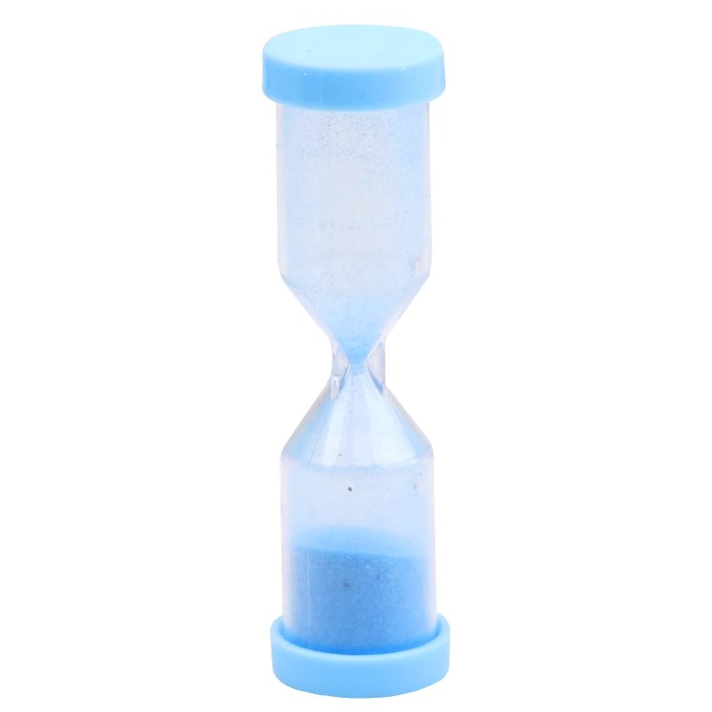 Colorful plastic hourglass art tabletop decoration, 1/3 minute children's brushing teeth plastic hourglass toy gift Item Picture