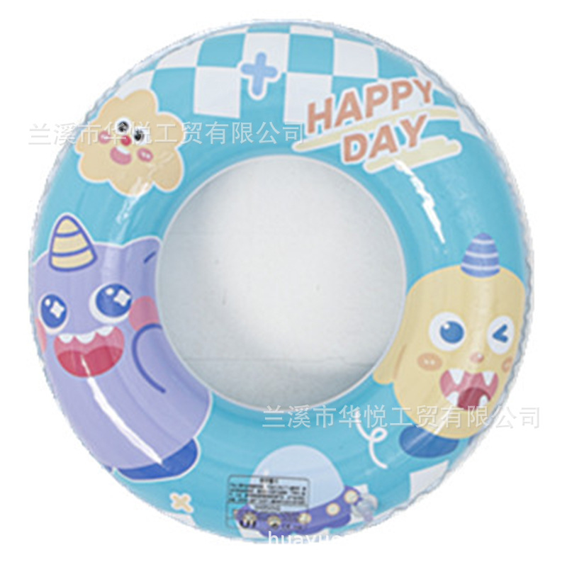 Wholesale of thickened cartoon printed swimming rings, eco-friendly children's swimming rings, inflatable baby armpit rings for boys and girls Item Picture
