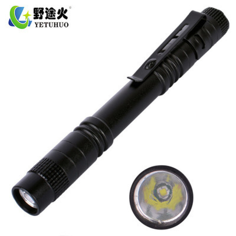 395Mn Best-Selling Led High-Intensity Pen-Shaped Flashlight, Aluminum Alloy Waterproof Aaa Flashlight, Mini Pen Holder Lamp Specification drawing
