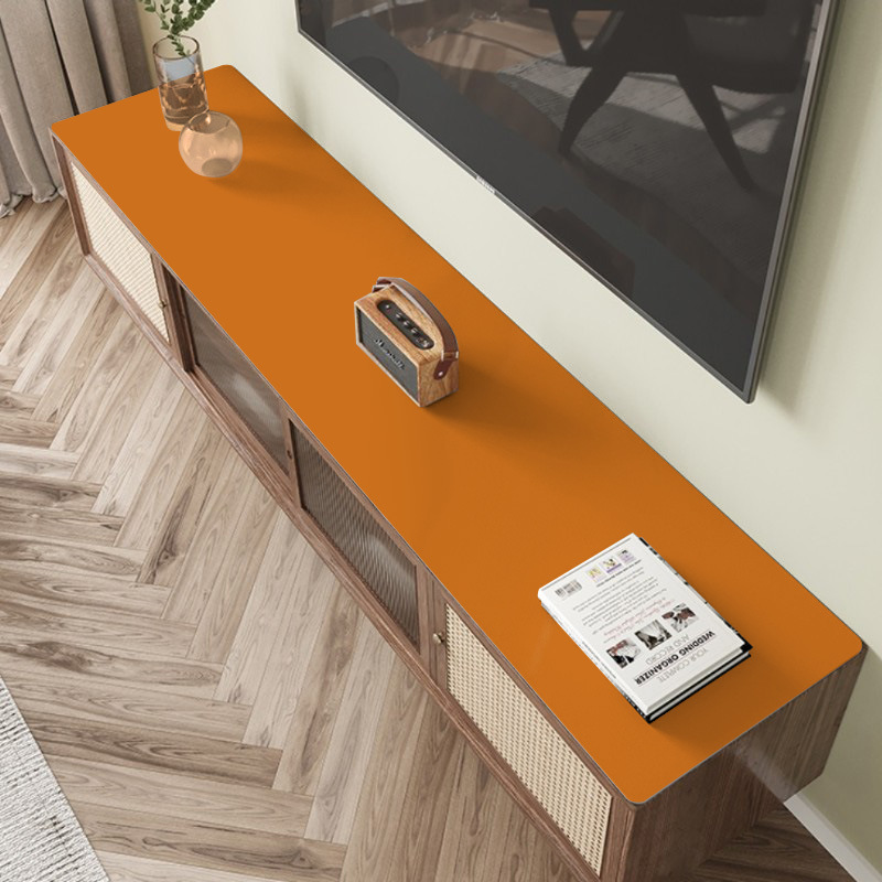 厂家直供纯色皮革桌垫防水防油免洗餐边柜电视柜鞋柜台面保护垫子