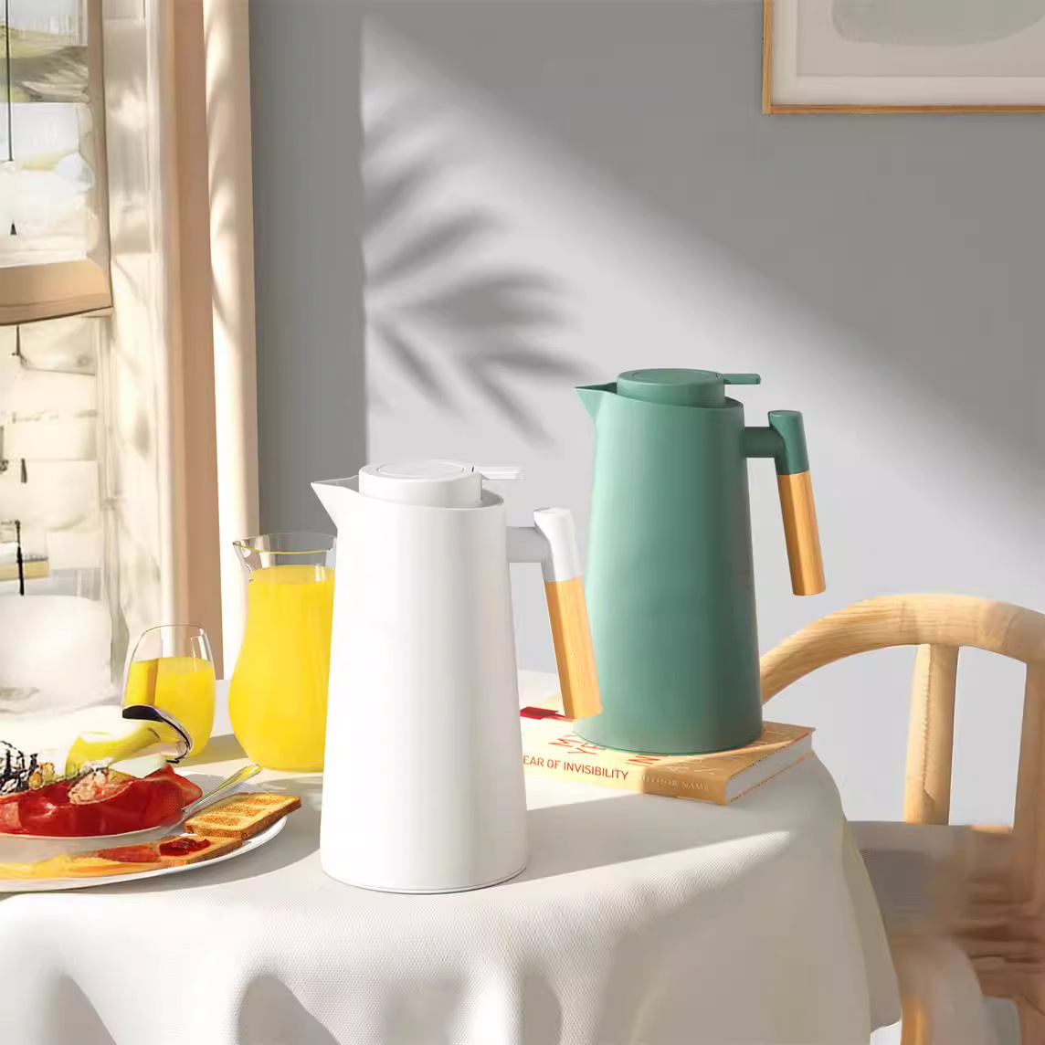 Wholesale thermos flasks, wholesale thermos water kettles, household thermos water kettles, coffee kettles, thermos flasks, thermos flasks, large capacity