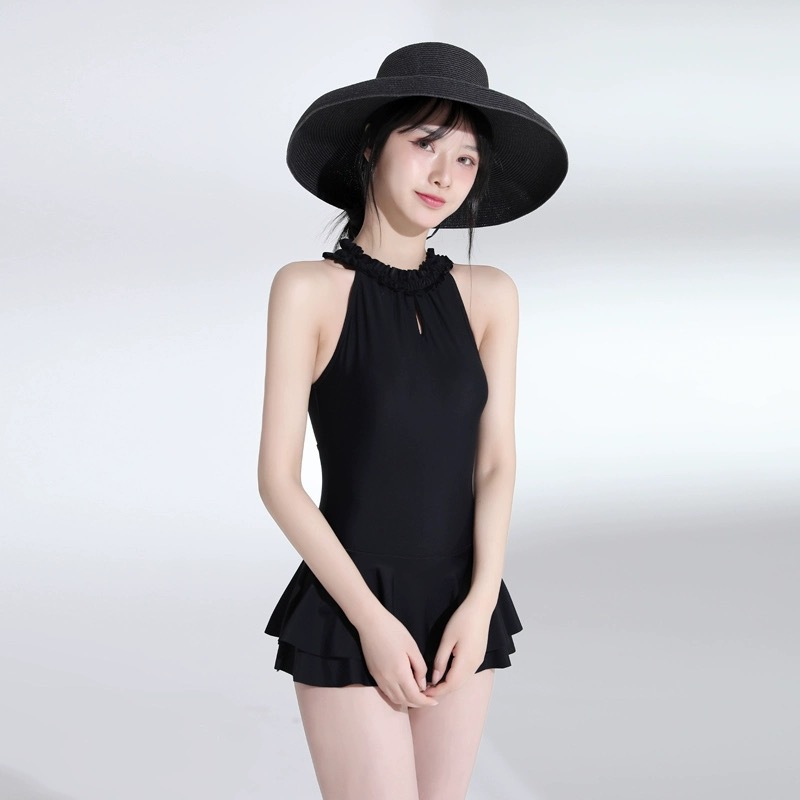泳衣/泳衣长袖/泳衣女露背性感/运动服面料/泳装产品图