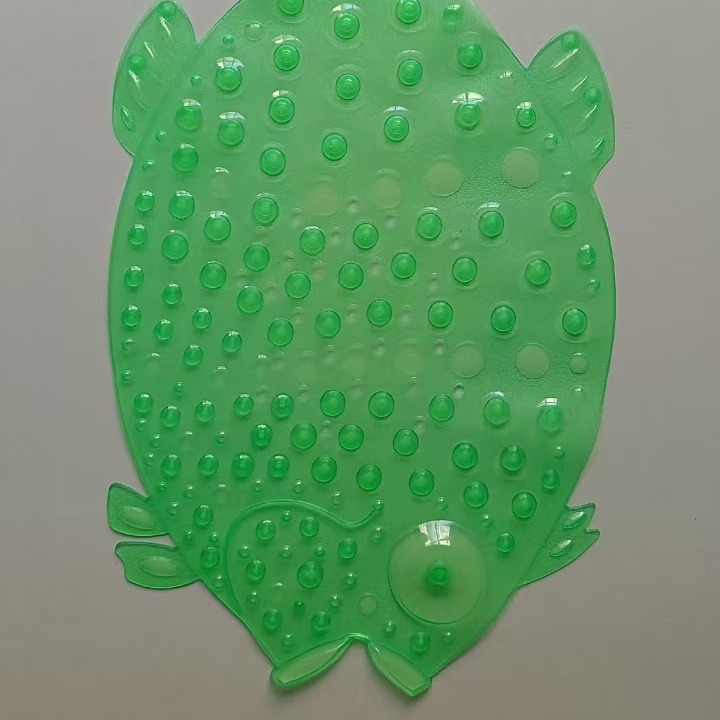 Forma de pescado almohadilla de baño resistente al agua almohadilla de baño larga de color sólido almohadilla de masaje suave espinilla antideslizante almohadilla de baño ventosa details Picture