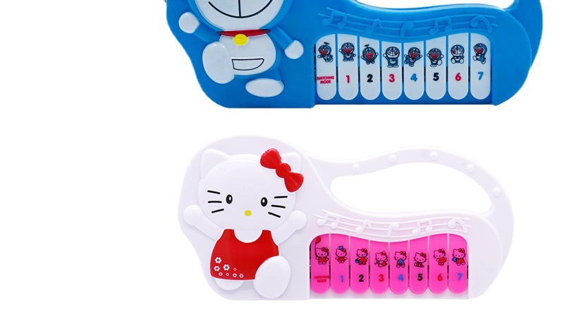 Cartoon electronic organ Doraemon Doraemon Doraemon KT Cat electronic organ Children's street stall educational toys wholesale Item Picture