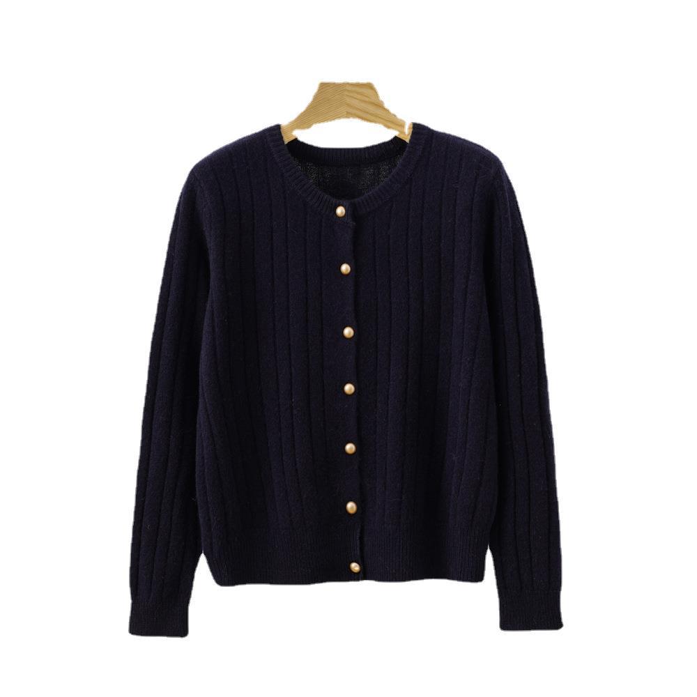 100 wool sweaters, cardigans, round-neck sweaters, warm and light, first-hand supply, wholesale in stock, elegant and commuter fine wool Item Picture