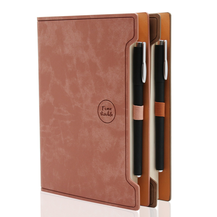 Yalong Cross-border's new fashionable design A5 leather notebook, a notebook manufacturer, is suitable for schools