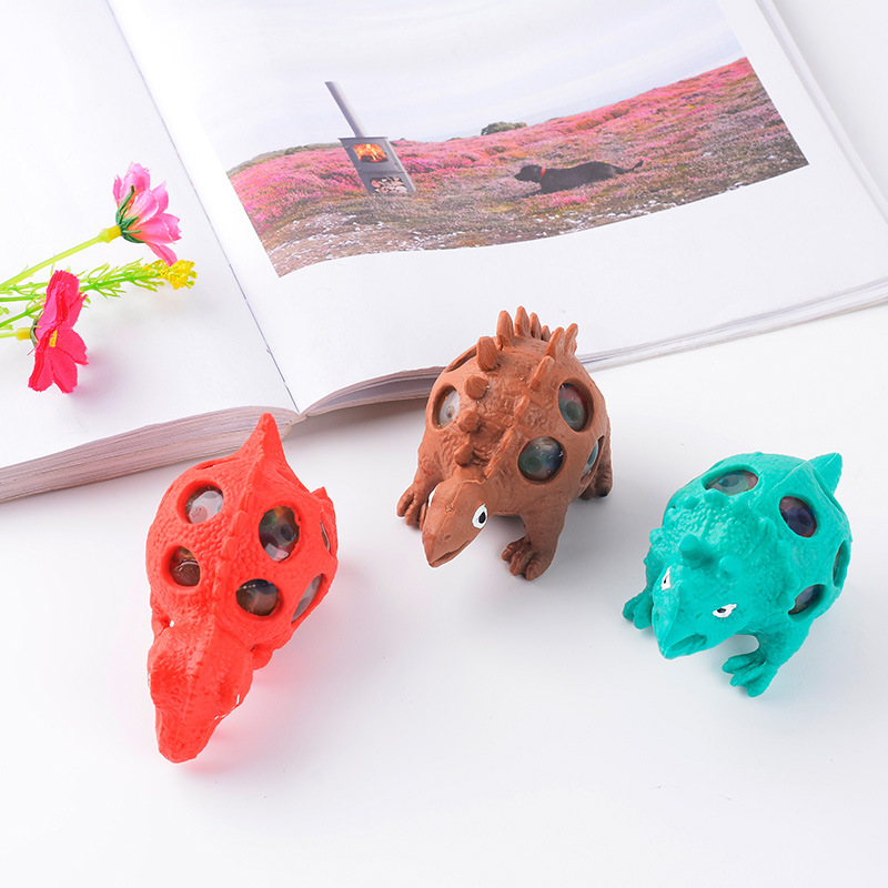 Cross-border e-commerce best-selling products: Tyrannosaurus Rex venting balls, dinosaur beads, colored bead balls, Pinching Fun Grape Balls, stress-relieving toys Specification image